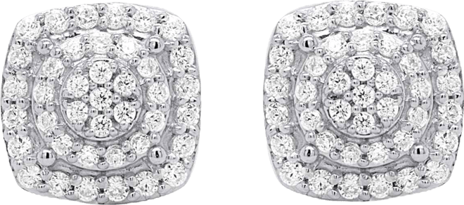 White Diamond Stud Earrings (1/4 ct. t.w.) in Sterling Silver