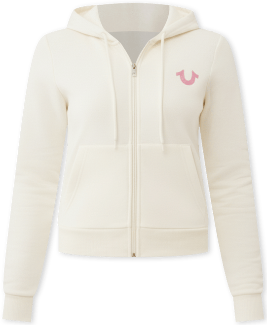 Women's Metallic Buddha Banner Zip Up Hoodie