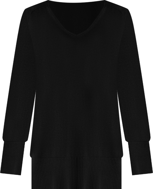Women's V-Neck Long-Sleeve Sweater