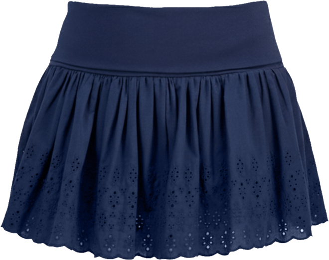 Juniors' Eyelet Fold-Over Mini Skort