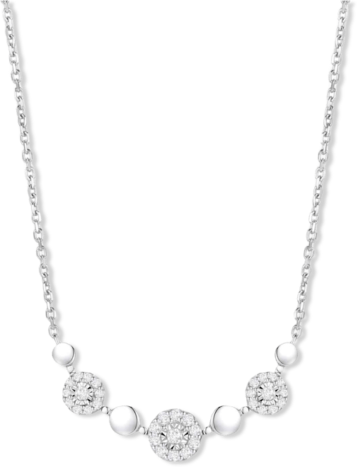 Diamond Necklace (1/4 ct. t.w.) in Sterling Silver