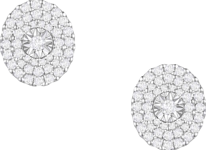 Diamond Earrings (1/2 ct. t.w.) in Sterling Silver