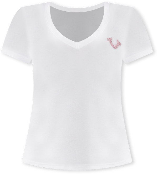 Women's Crystal Buddha V Neck T-Shirt