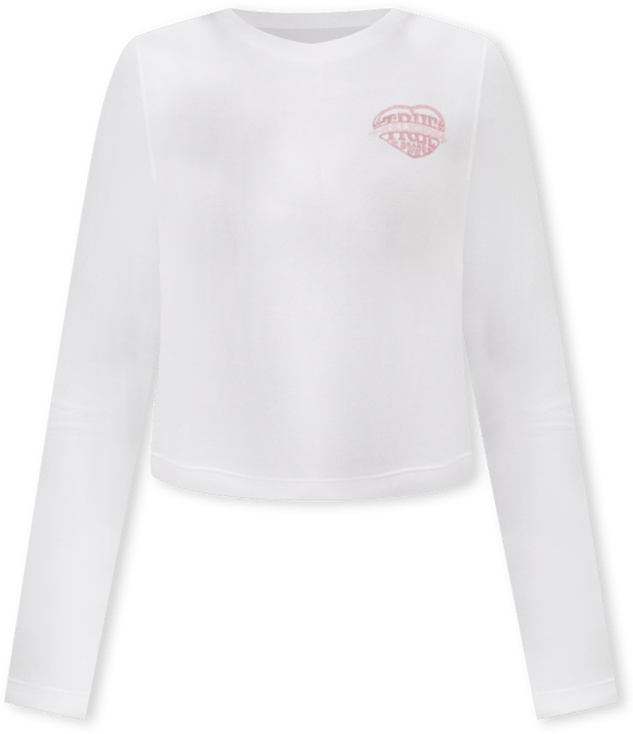 Women's Long Sleeve Glitter Puff Heritage Baby T-Shirt