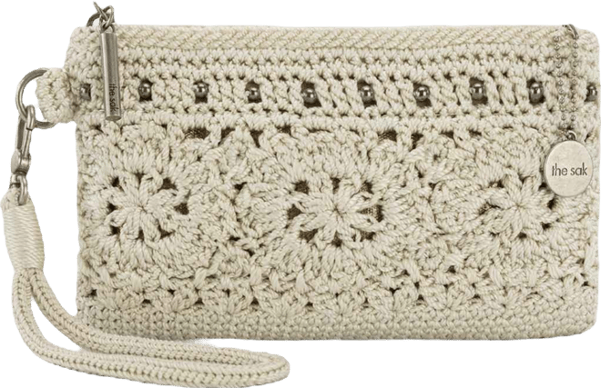 Vita Crochet Zip Top Wristlet