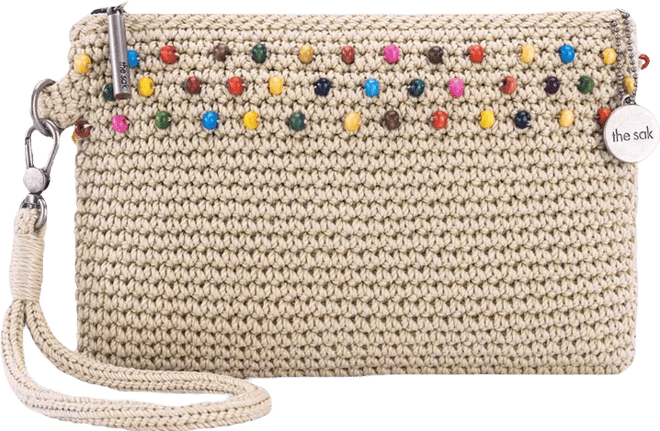 Vita Crochet Zip Top Wristlet