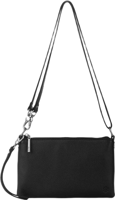 Vita Leather Zip Top Wristlet