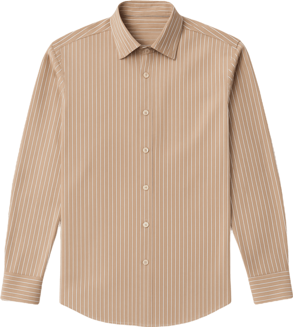 Men's Stretch Striped Slim Button-Down Shirt
