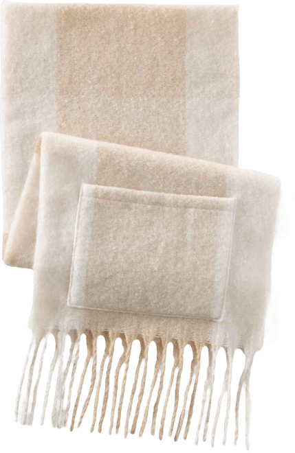 Women's Brushed Blanket Fringe Scarf