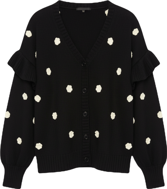 Women's June + Vie Ruffle-Sleeve Cardigan