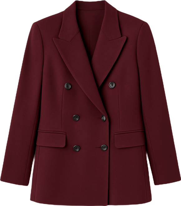 Women's Double Breasted Lapel Blazer