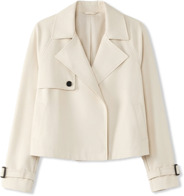 Plus Size Karma Pu Notched Collar Biker Jacket