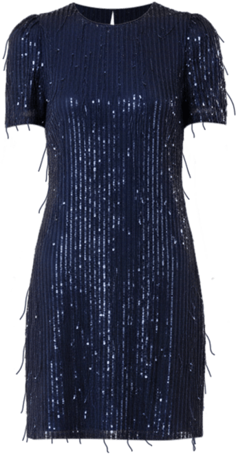 Women's Dripping Sequin Tunic Dress
