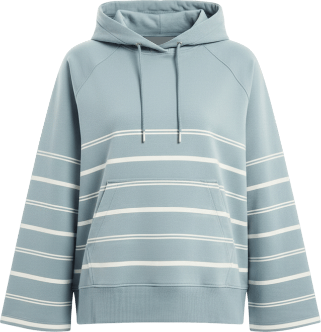 Women's June + Vie Bell-Sleeve French Terry Sweatshirt