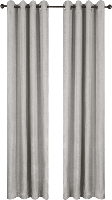 Linen-Inspired Room Darkening Grommet Top Curtains, 52" x 84" (Set of 8)