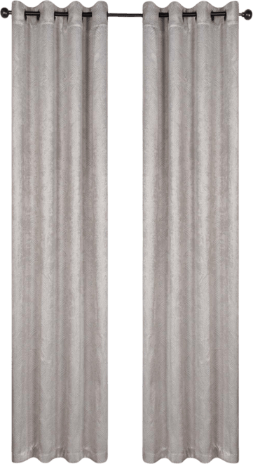 Modern Solid Room Darkening Grommet Top Curtains, 52" x 120" (Set of 2)