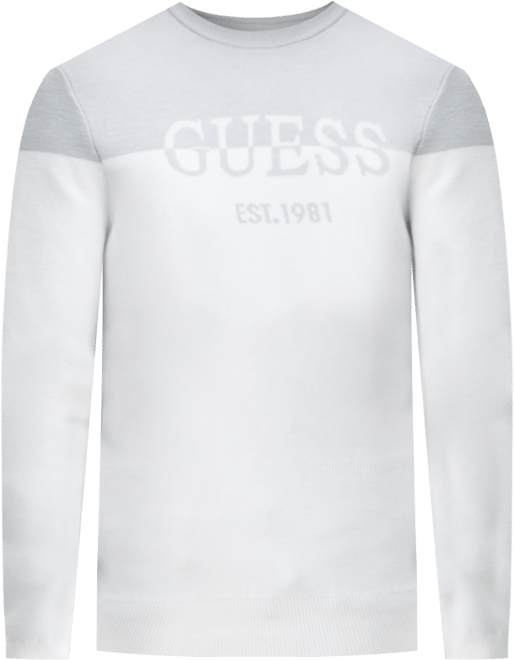 Men's Kantu Two-Tone Crewneck Logo Sweater