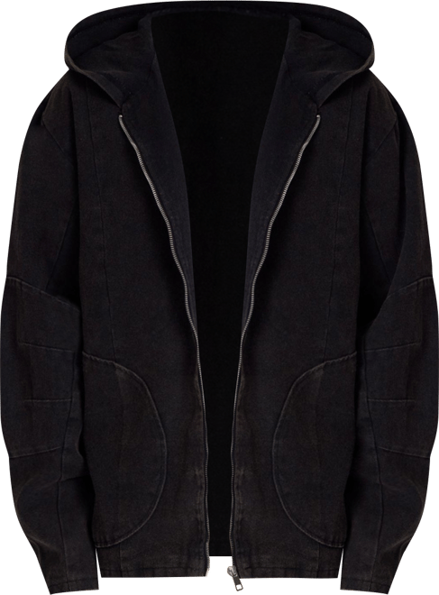 Men's Seamed Zip-Up Hoodie