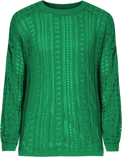 Men's Crochet Knit Sweater