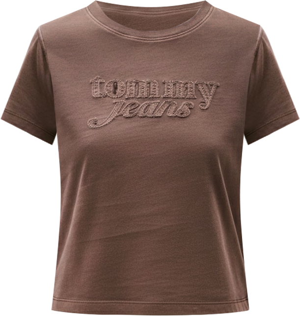 Women's Garment Dyed Script Short-Sleeve T-Shirt