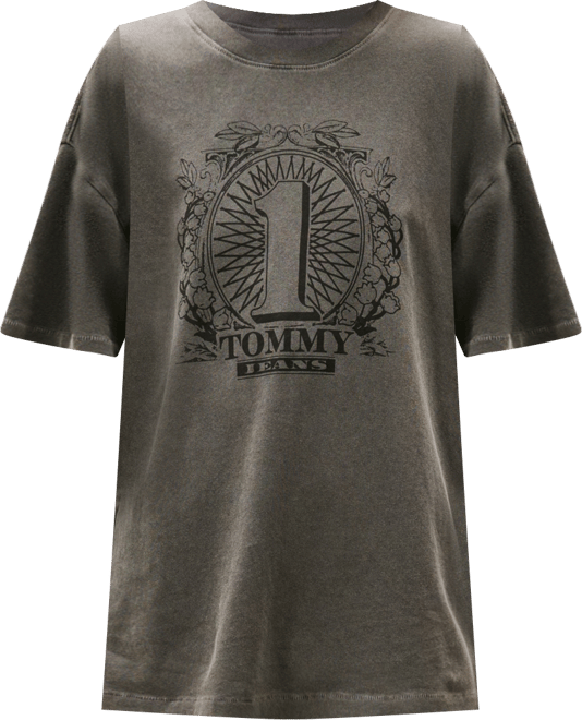 Women's Oversized Tommy Dollar Logo T-Shirt