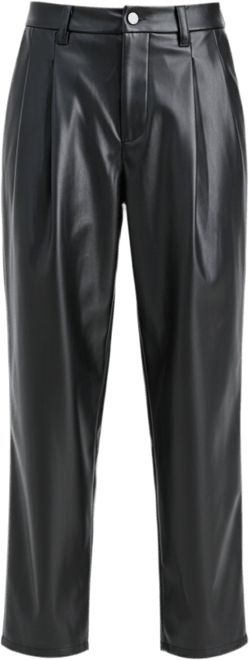 Women's Faux Leather Barrel-Leg Pants, Macy's Exclusive