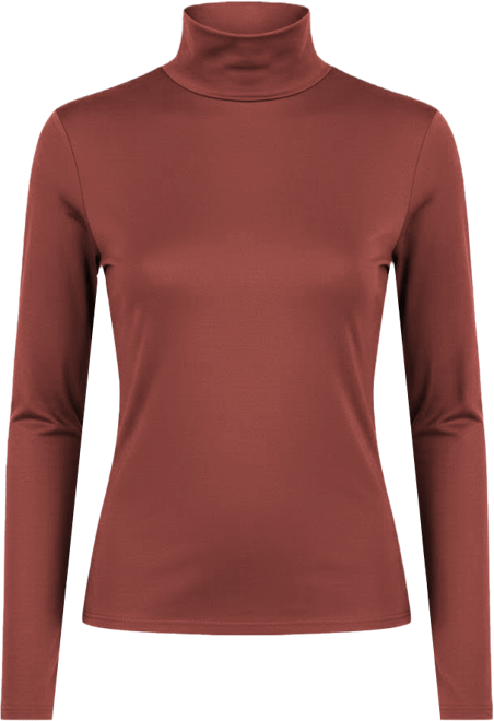 Women's Mock-Neck Jersey Long-Sleeve Top, Macy's Exclusive