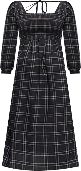 Ruffle Sleeve Midi Dress