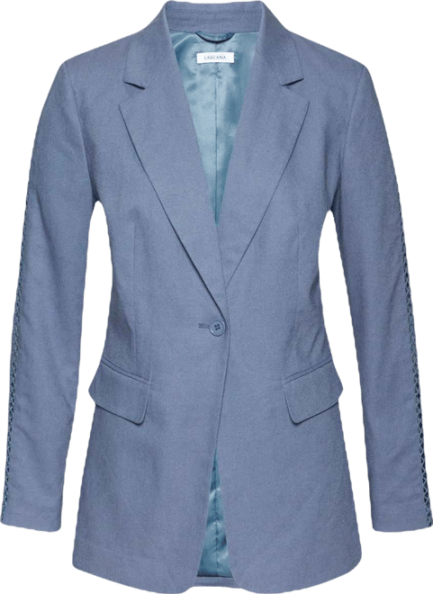 Women's Crochet Detail Blazer