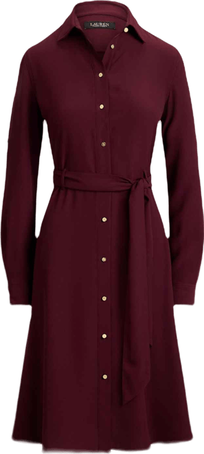 Women's Double-Faced Point Collar Shirt Dress