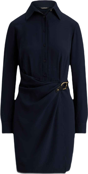 Women's Buckle-Trim Shirt Dress