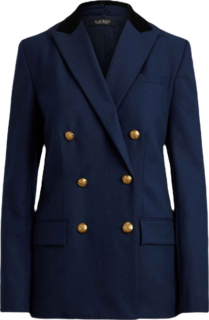 Women's Double-Breasted Twill Blazer