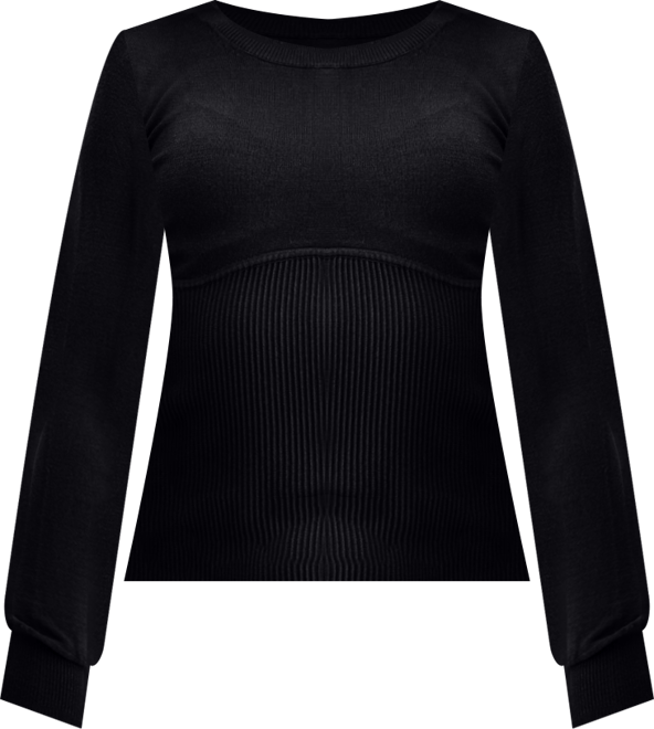Women's Corset-Inspired Long-Sleeve Sweater, Macy's Exclusive