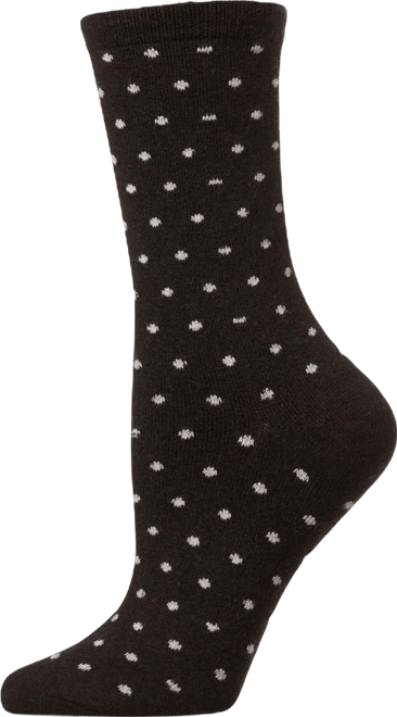 Women's Mini Dot Cashmere Crew Socks