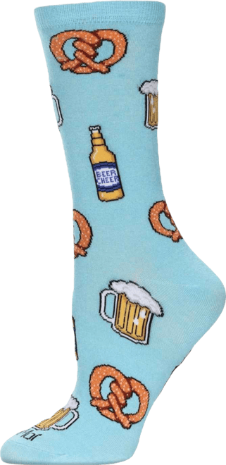 Women's Pretzels & Beer Crew Socks