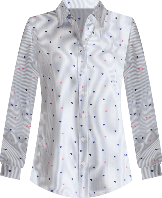 Women's Long-Sleeve Button Top