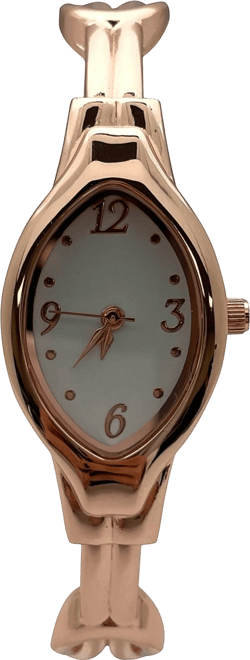 Elegant Thin Bangle Women Watch, Rose Gold