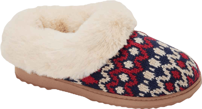 Women's Hannah Festive Knit Clog House Shoe Slipper