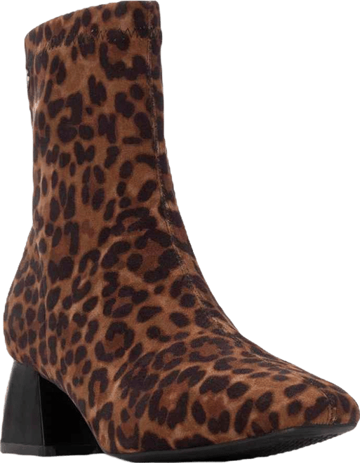 Women's Suede Heeled Ankle Booties