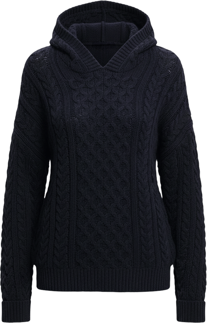 Women's Oversized Cable Hoody