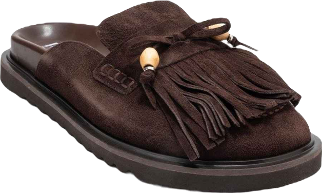 Women Carol Tassel Leather Mule