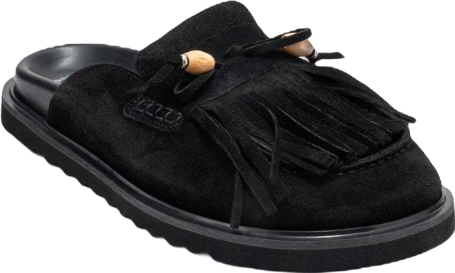 Women Carol Tassel Leather Mule