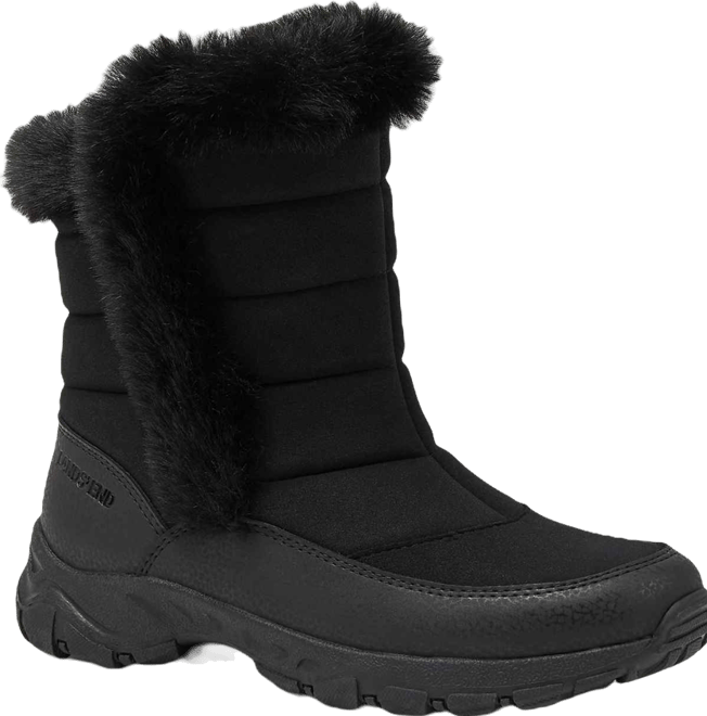 Women's Wide Width Expedition Faux Fur Waterproof Puffer Snow Boots