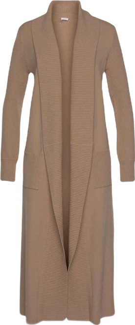 Women's Long Length Knit Cardigan With Pockets