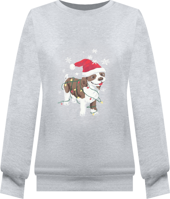 Plus Size Fleece Holiday Sweatshirt