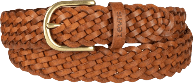 Women's Fully Adjustable Leather Braided Belt