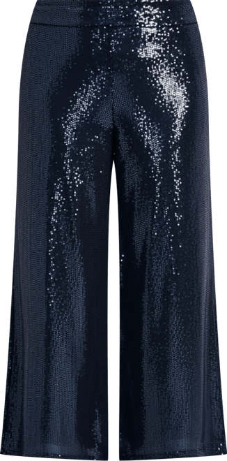 Women's Plus Size Glitz Sequin Wide Leg Pant