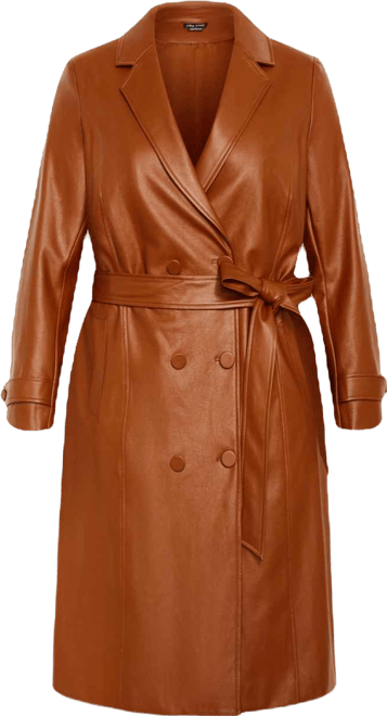 Plus Size Phylis Trench Coat