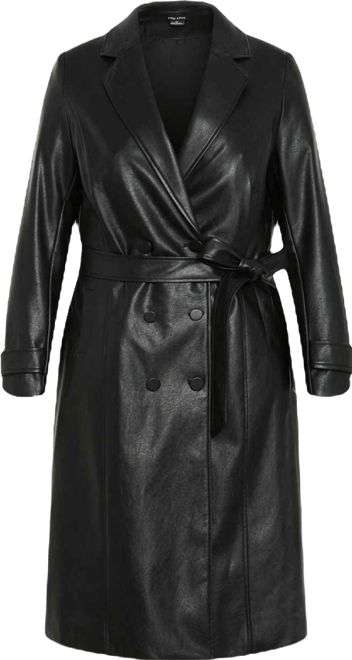 Plus Size Phylis Trench Coat