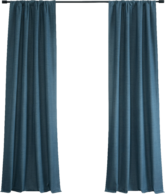 Vienna Basic Solid Curtains (2 Panel) Blackout Curtains For Bedroom & Living Room Curtains